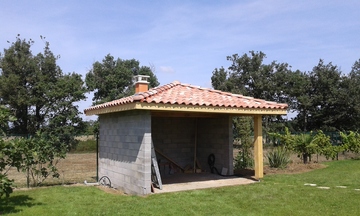 Pose de charpentes à Fonsorbes